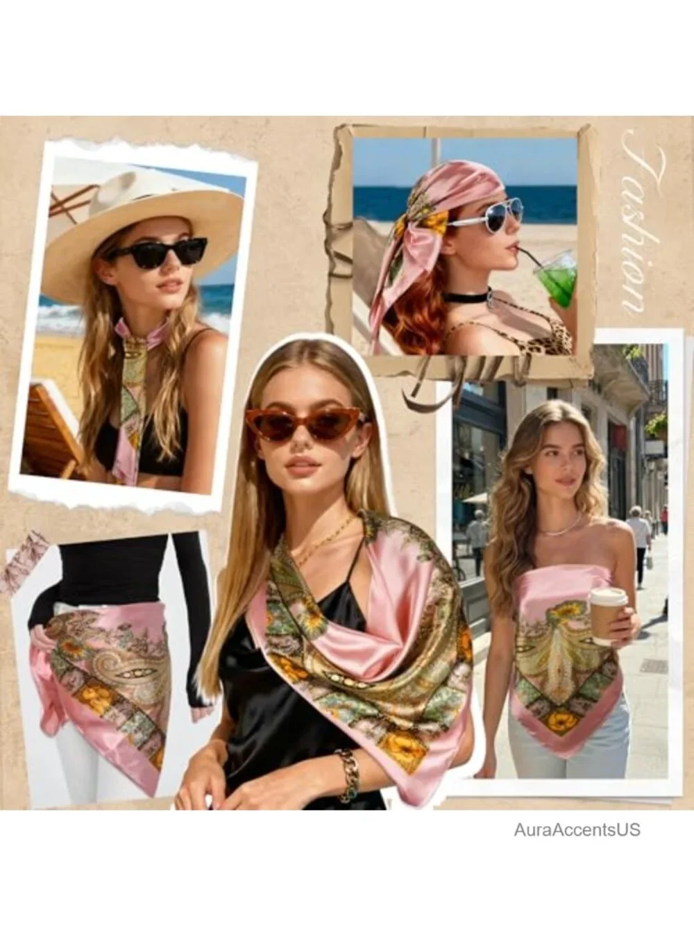 Square Satin Scarf – 35